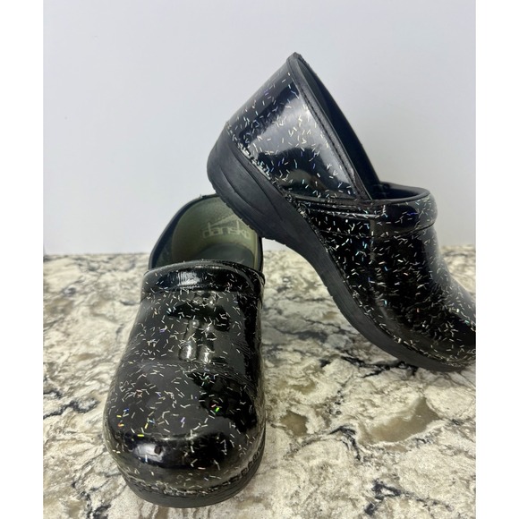 DANSKO XP 2.0 Professional EU 41 US 10.5-11 Black CONFETTI Spark Nurse Clogs - Picture 9 of 12